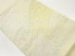 引箔流水模様織出し名古屋帯